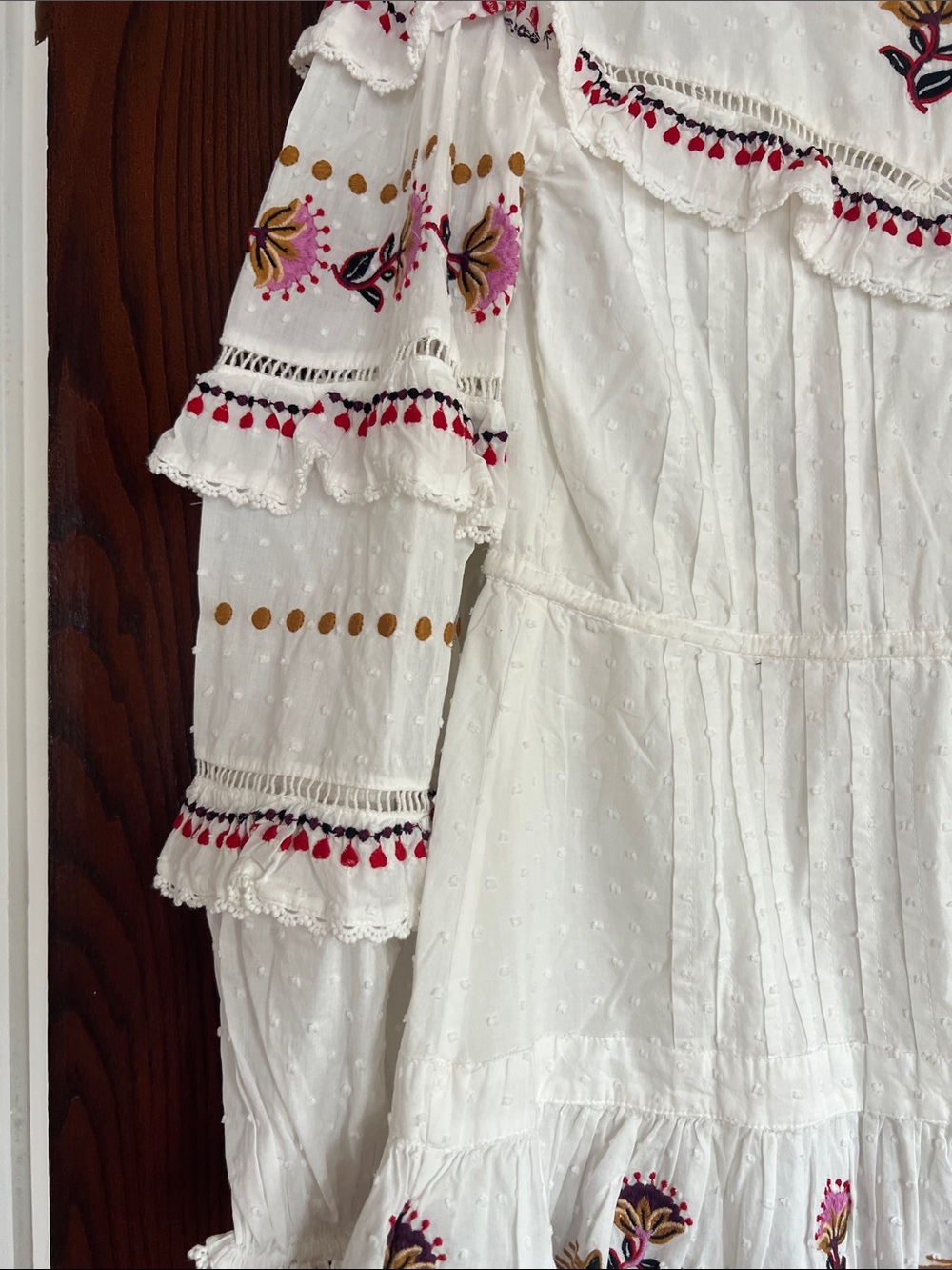 FARM Rio White Embroidered Tunic with Multicolor Horse Motifs - Picture 7 of 10